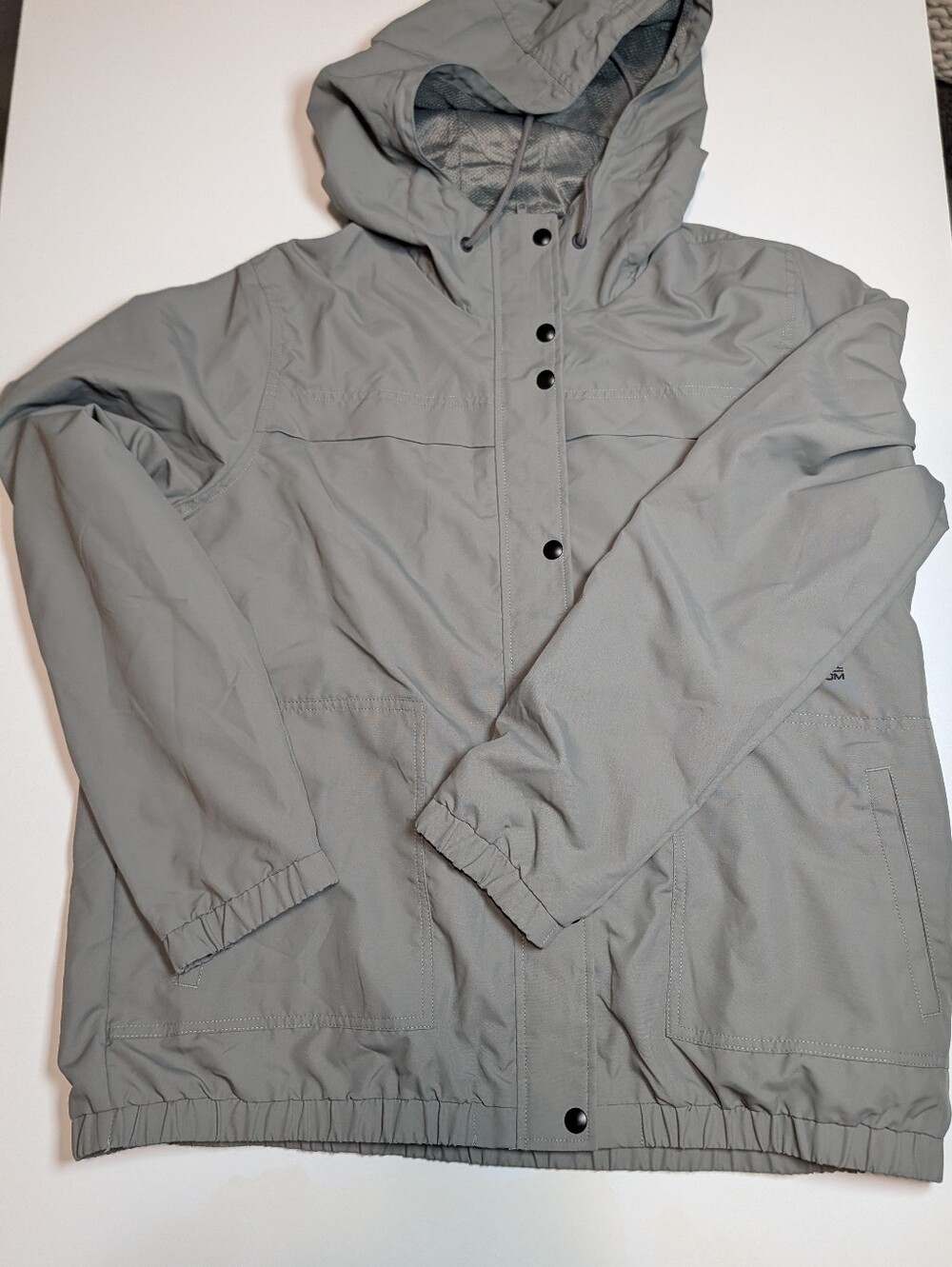 Volcom Gray Hooded Water resistant Kids Raincoat